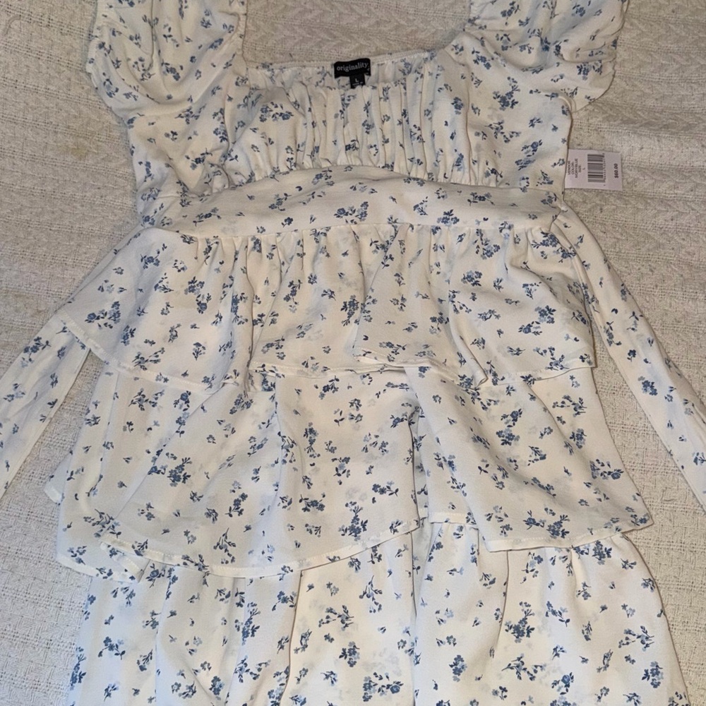 Originality Floral Ruffle Dress